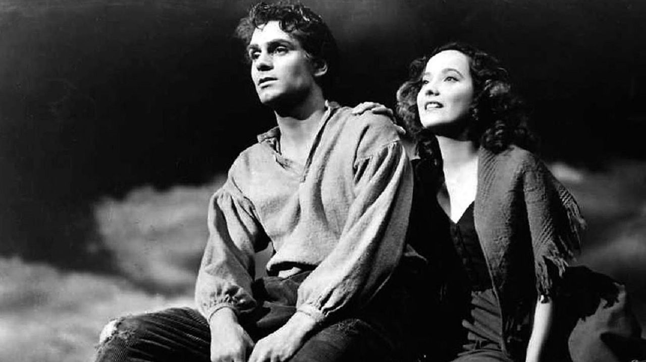 Laurence Olivier y Merle Oberon en Cumbres borrascosas