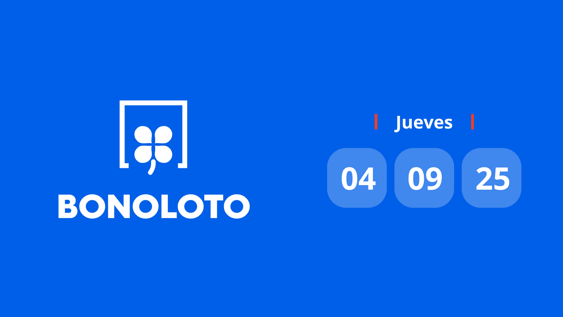 Resultado de La Bonoloto: comprobar número hoy jueves 4 de agosto de 2025