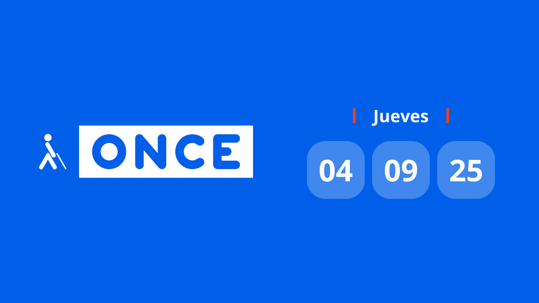 Resultado ONCE: comprobar número hoy jueves 4 de agosto de 2025