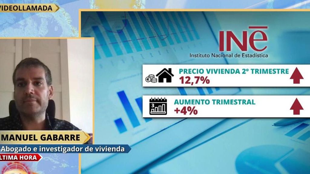 Alerta ante la mayor subida del precio de la vivienda en 18 años: "Estamos prácticamente en los niveles de la burbuja inmobiliaria"