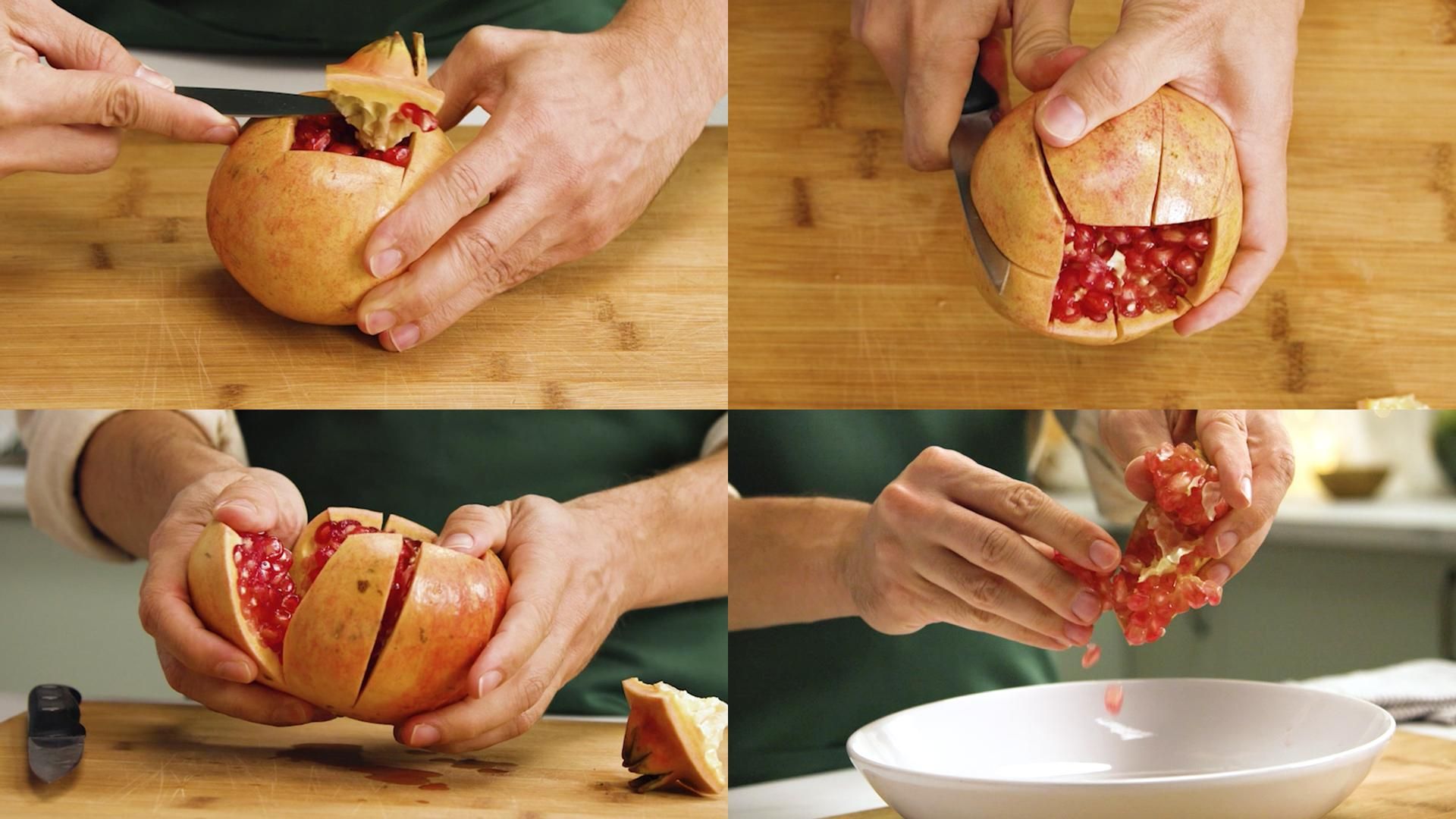 ¿Cómo pelar la granada?