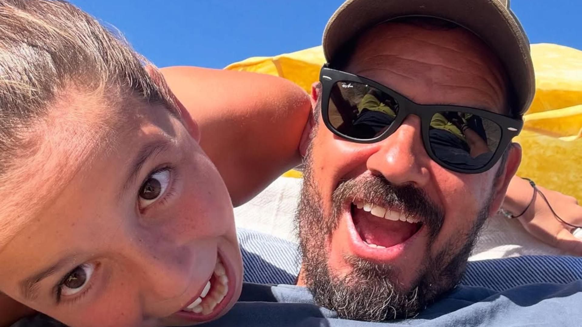 Isabel Guerrero y su padre, Daniel