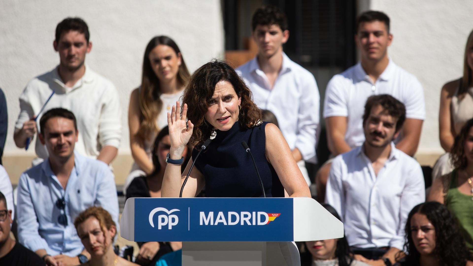 La presidenta del PP regional y de la Comunidad de Madrid, Isabel Díaz Ayuso