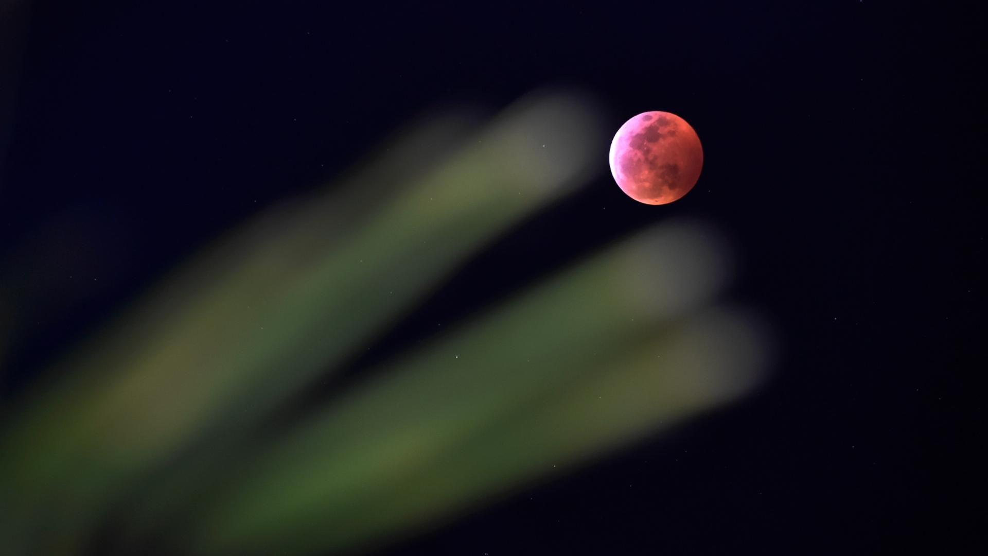 Luna de Sangre, vista desde Las Vegas