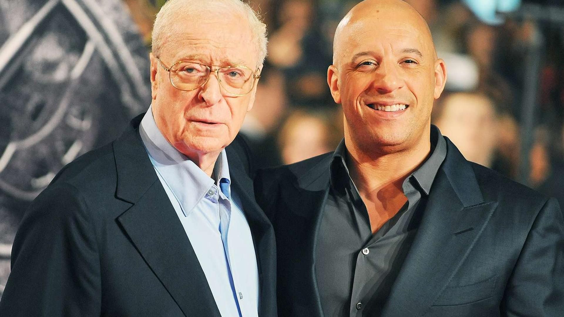 Michael Caine y Vin Diesel en la presentación de 'El último cazador de brujas'