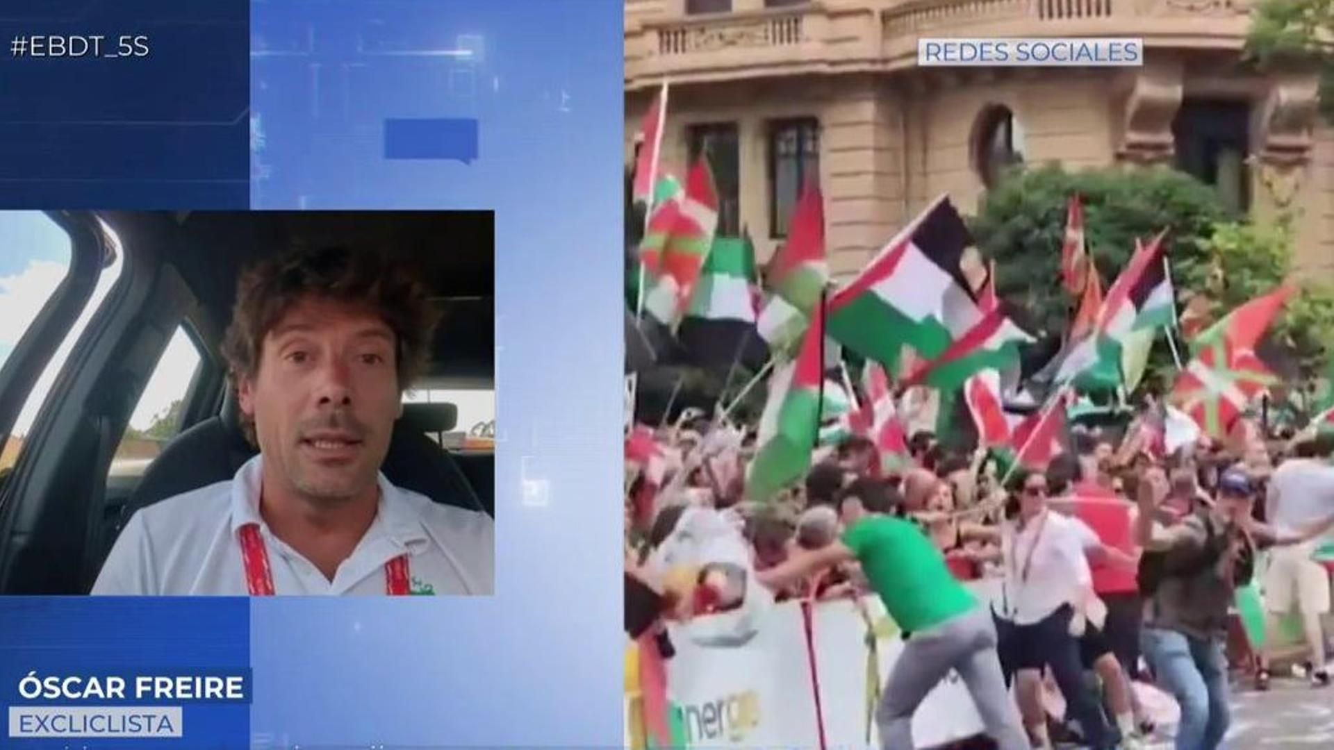 Óscar Freire, el exciclista profesional que ha llamado "perroflautas" a los propalestinos: "Solo buscan pelea" Óscar Freire, el exciclista profesional que ha llamado "perroflautas" a los propalestinos: "Solo buscan pelea"