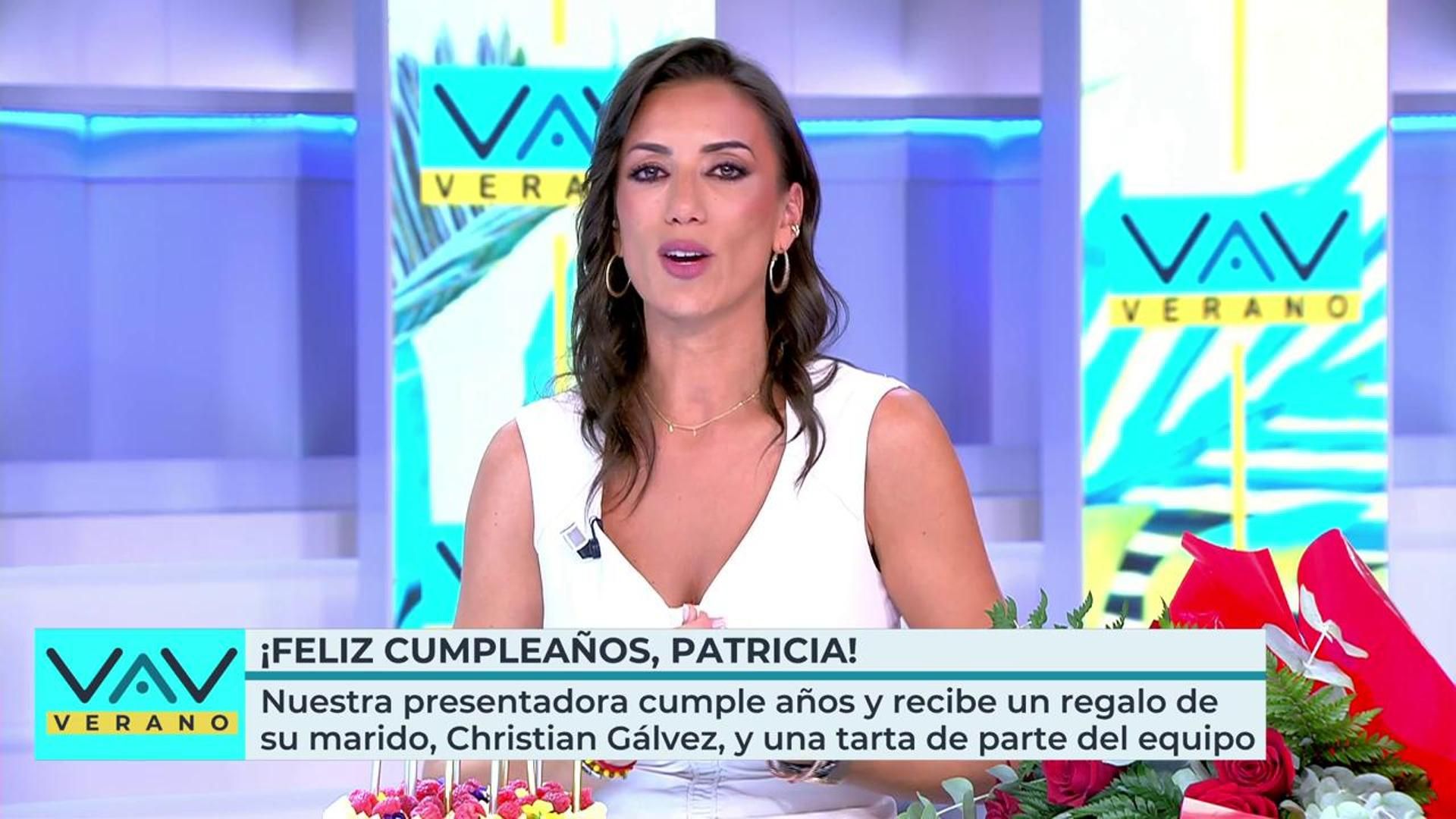 Patricia Pardo cierra una etapa en 'Vamos a ver' entre lágrimas y con un regalo de Christian Gálvez: "Estoy muy ilusionada y motivada"