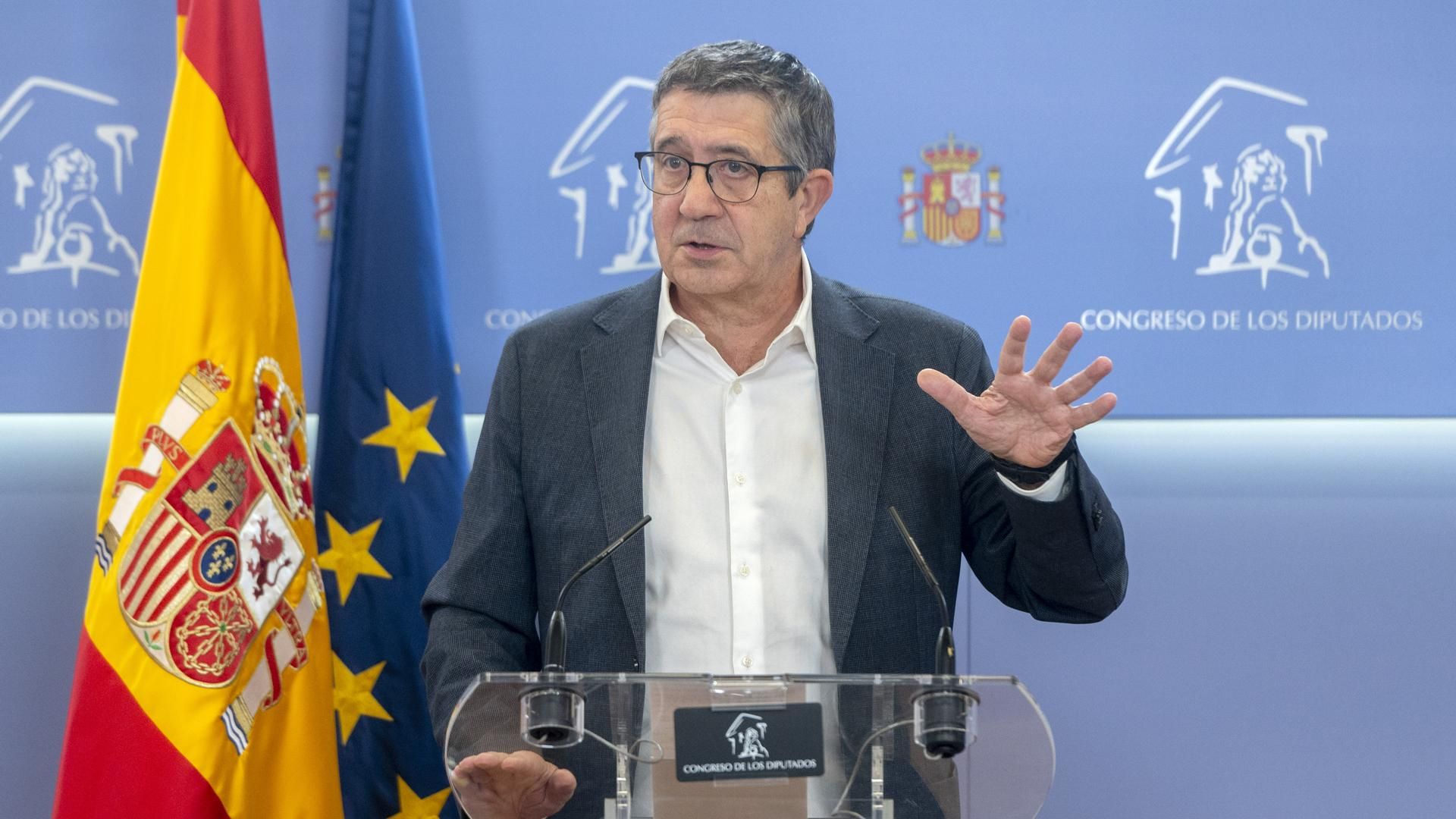 El portavoz del PSOE en el Congreso de los Diputados, Patxi López