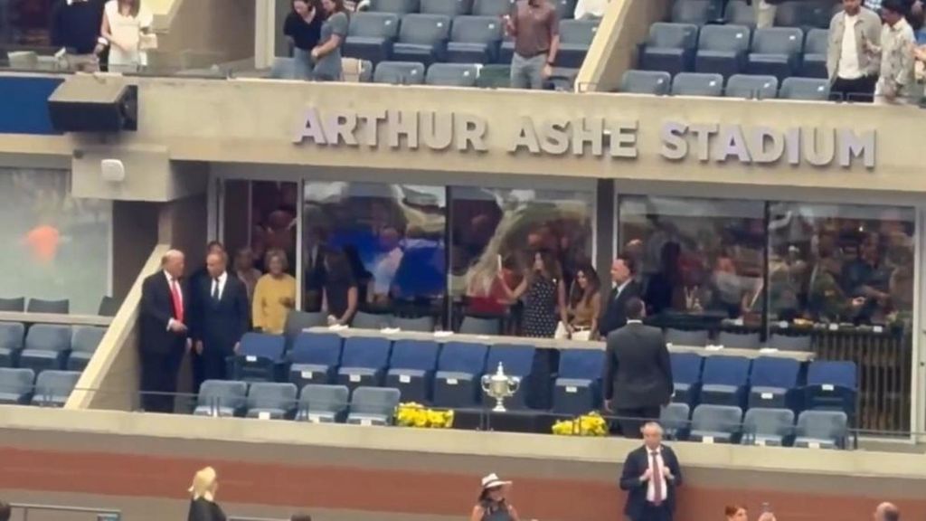 Abucheos al presidente de EEUU, Donald Trump, a su llegada a la final del US Open