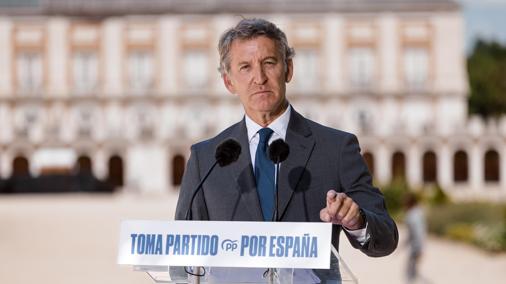 Imagen de archivo del líder del PP, Alberto Núñez Feijóo