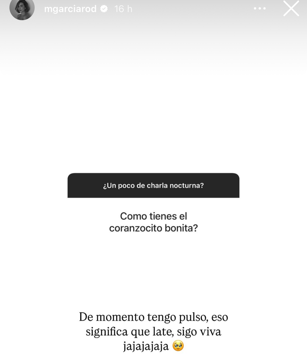 Declaración de Marina García en redes sociales