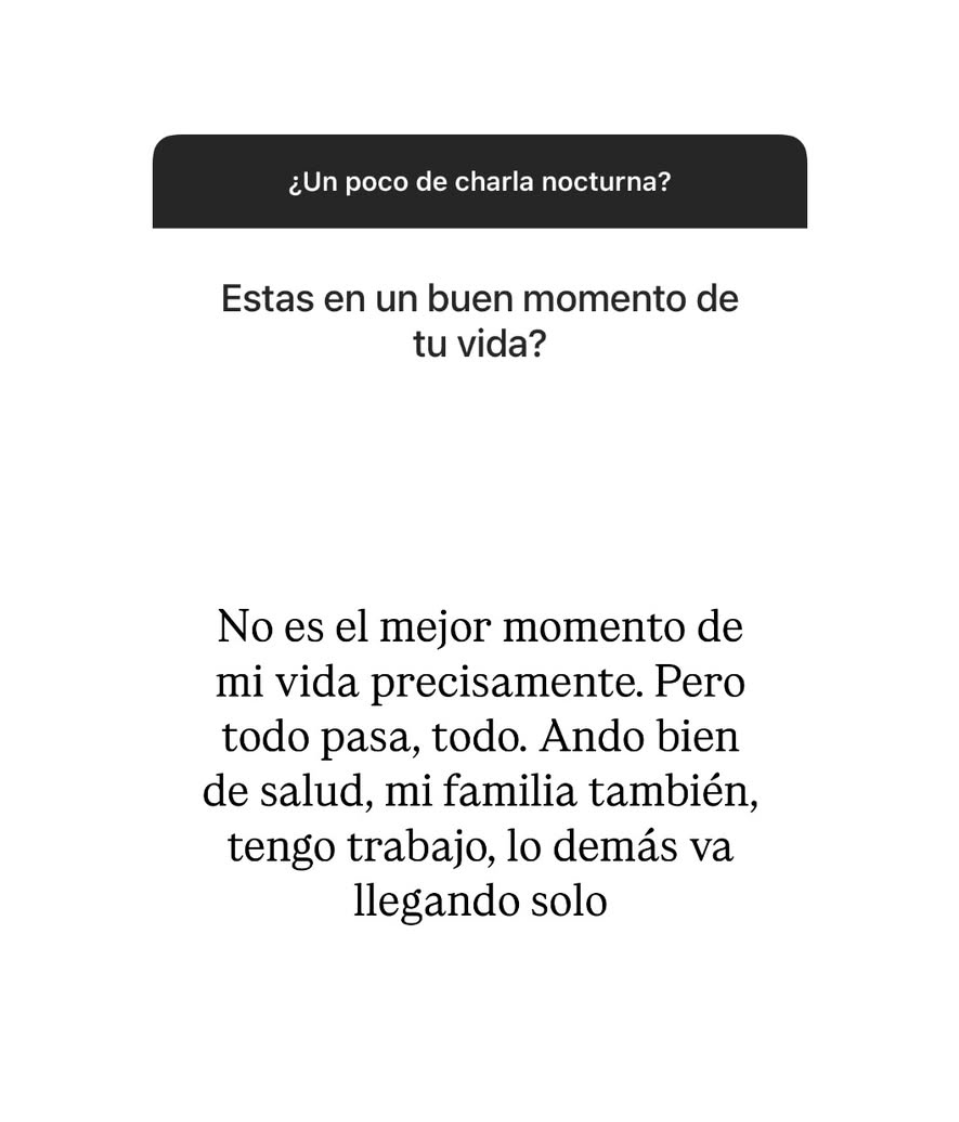 Declaración de Marina García en redes sociales