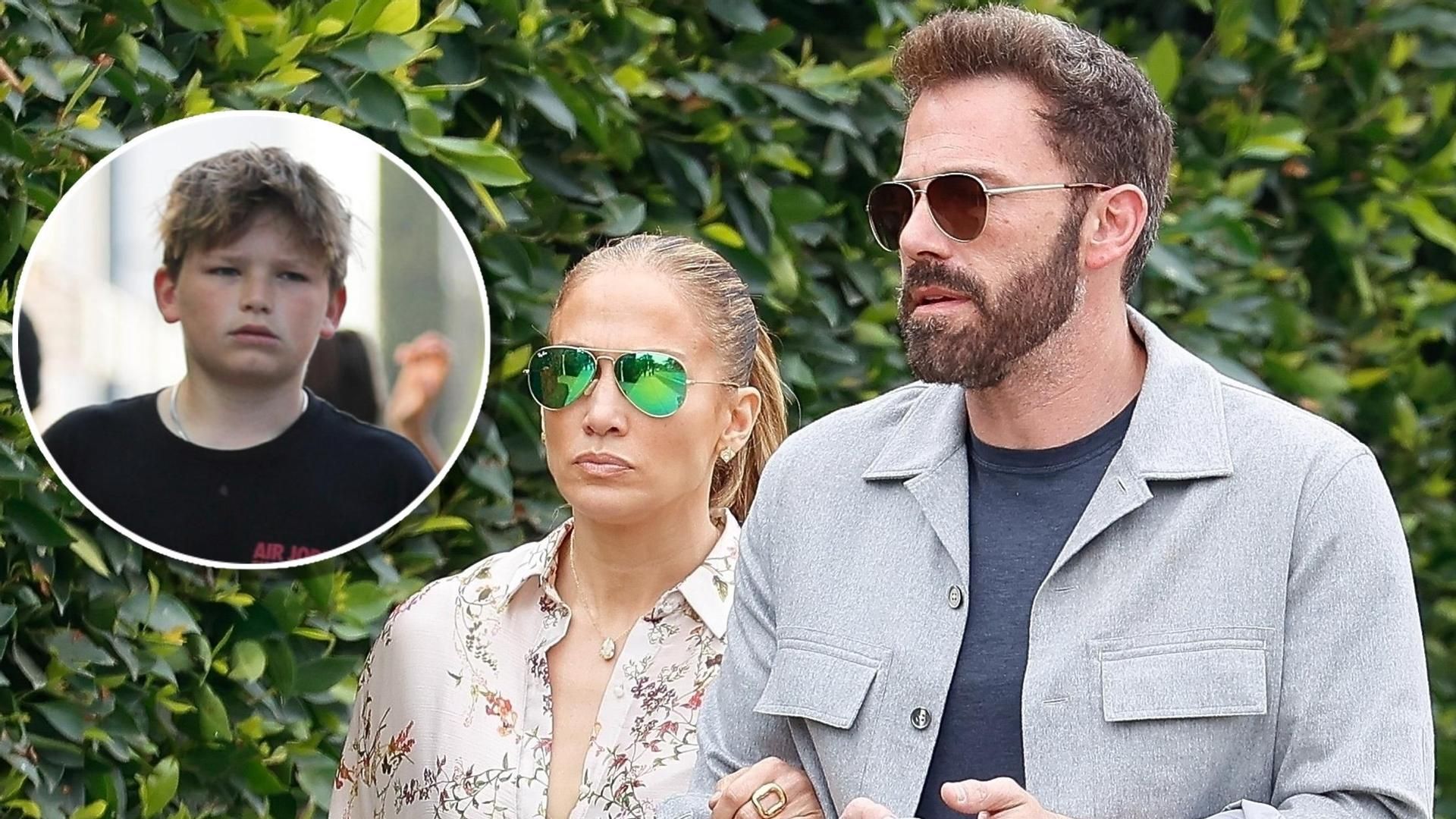 Jennifer Lopez, Ben Affleck y su hijo Samuel