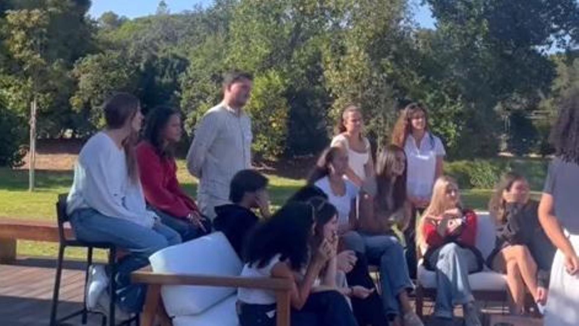 La infanta Sofía en el campus universitario de Lisboa