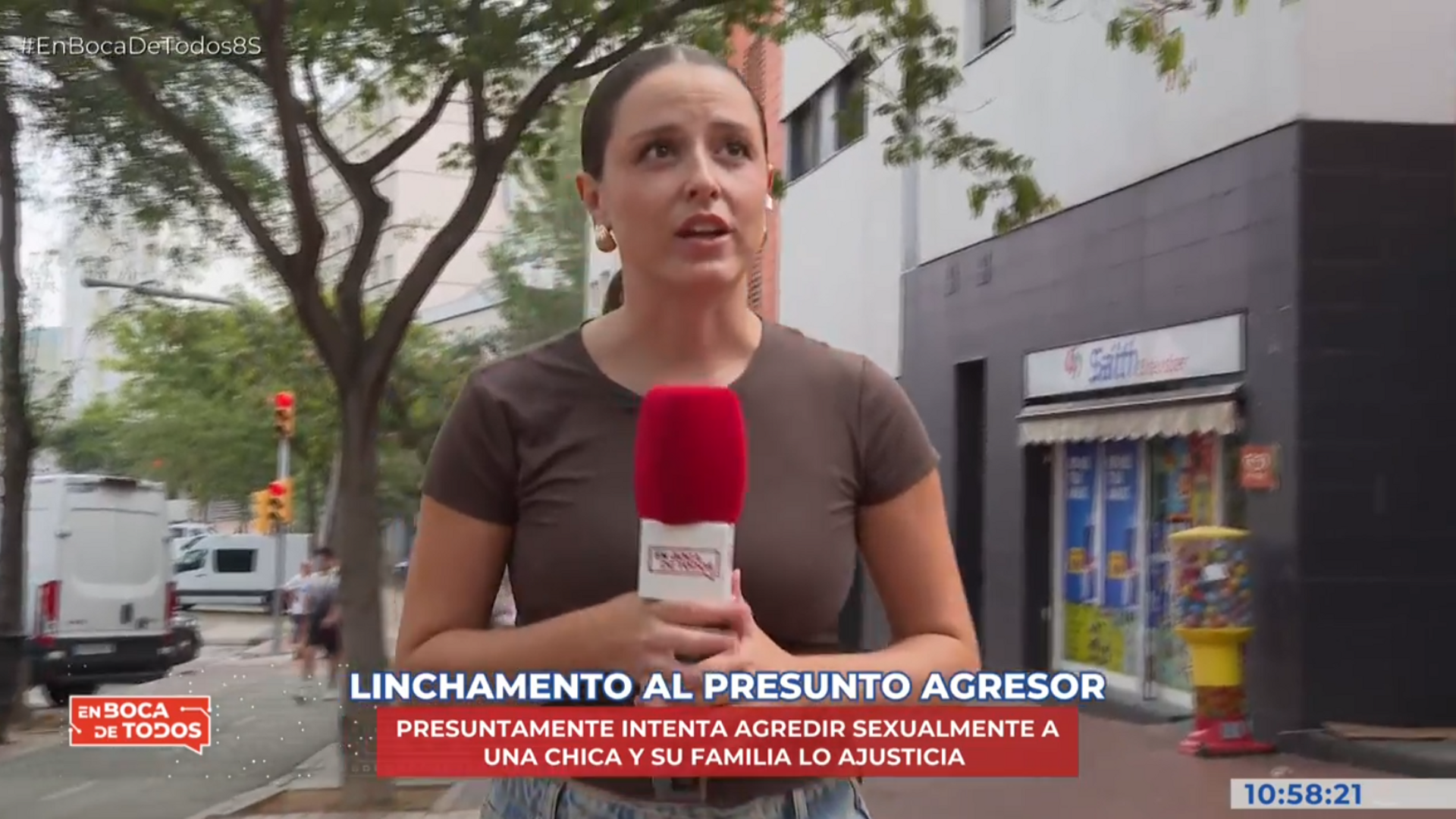 La reportera da todos los detalles de la pelea
