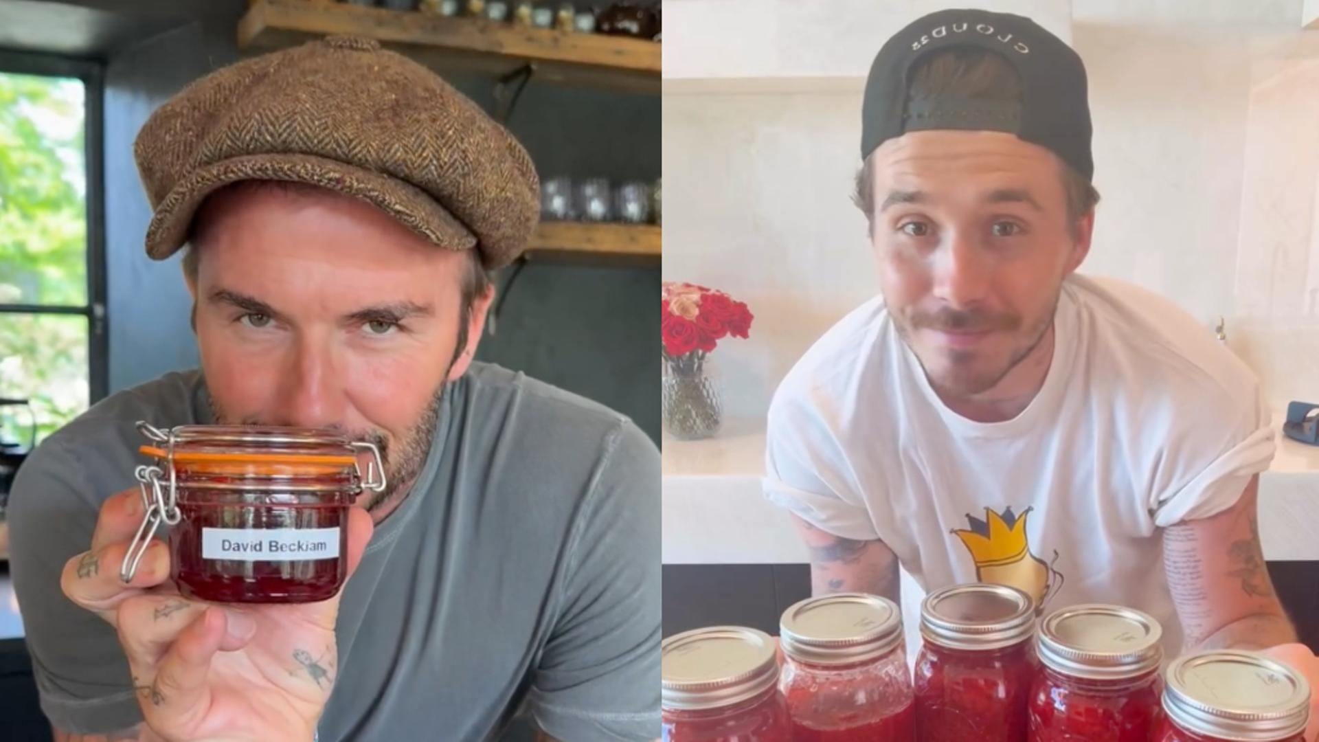 Las mermeladas de los Beckham: así las cocinan David y su hijo Brooklyn Las mermeladas de los Beckham: así las cocinan David y su hijo Brooklyn