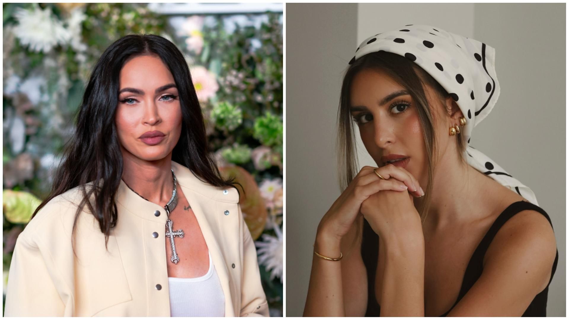 Meghan Fox y Marina García, dos famosas con cejas injertadas Meghan Fox y Marina García, dos famosas con cejas injertadas