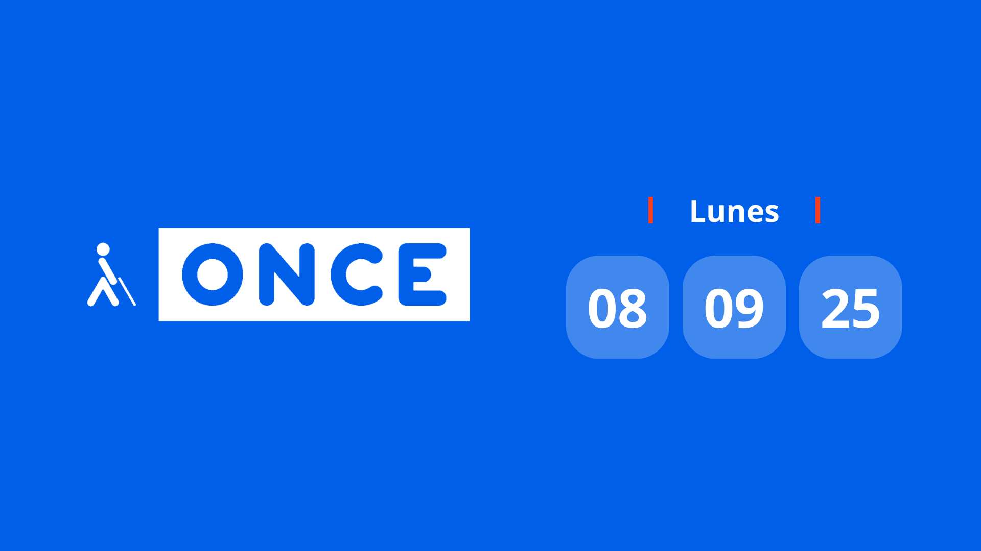 Resultado ONCE: comprobar número hoy lunes 8 de septiembre de 2025