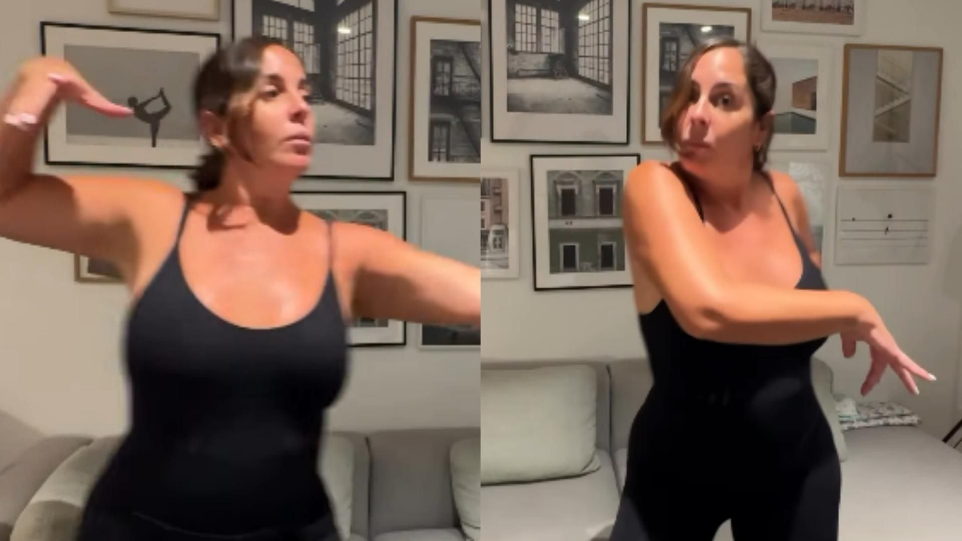 Anabel Pantoja bailando
