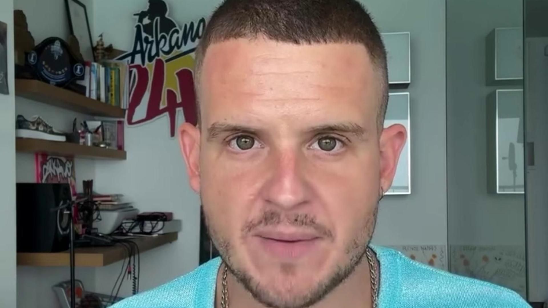 Arkano se sincera sobre lo peor que le ha pasado tras dejar el alcohol: "He perdido gente"