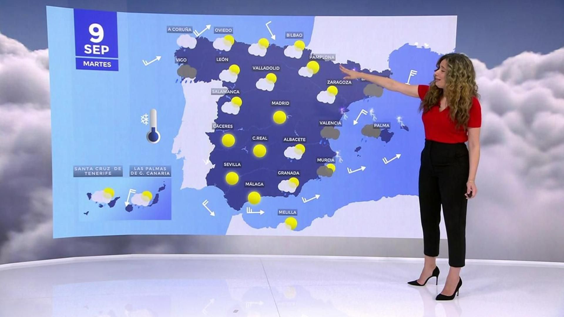 Baleares, Murcia y Comunidad Valenciana en alerta naranja por lluvia de 50 litros por hora