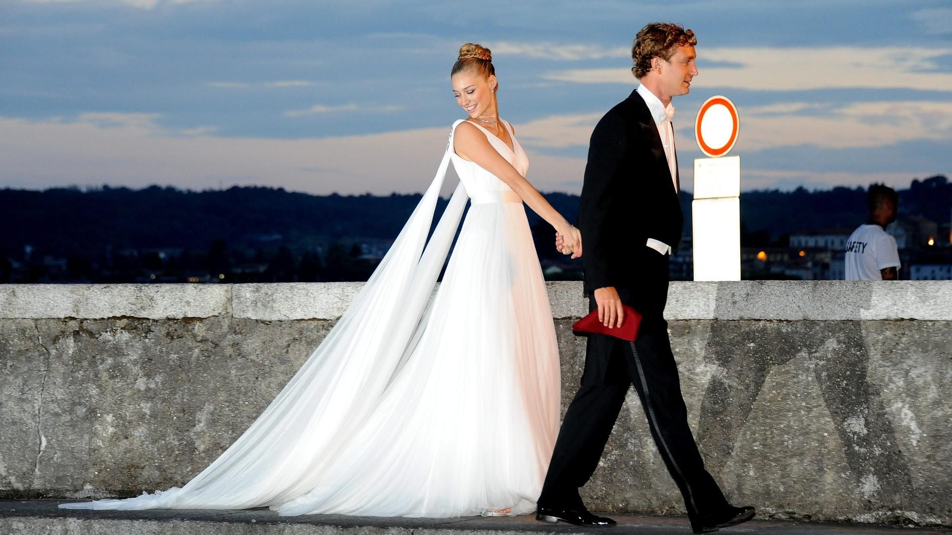 Beatrice Borromeo y Pierre Casiraghi el día de su boda el 25 de julio de 2015