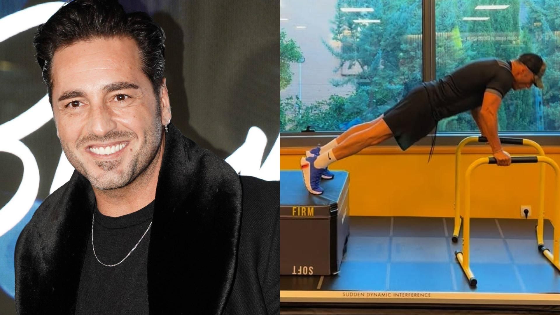 David Bustamante, en un montaje de fotos