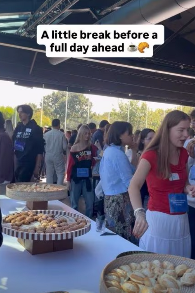 Detalle de los aperitivos que degustaron los alumnos
