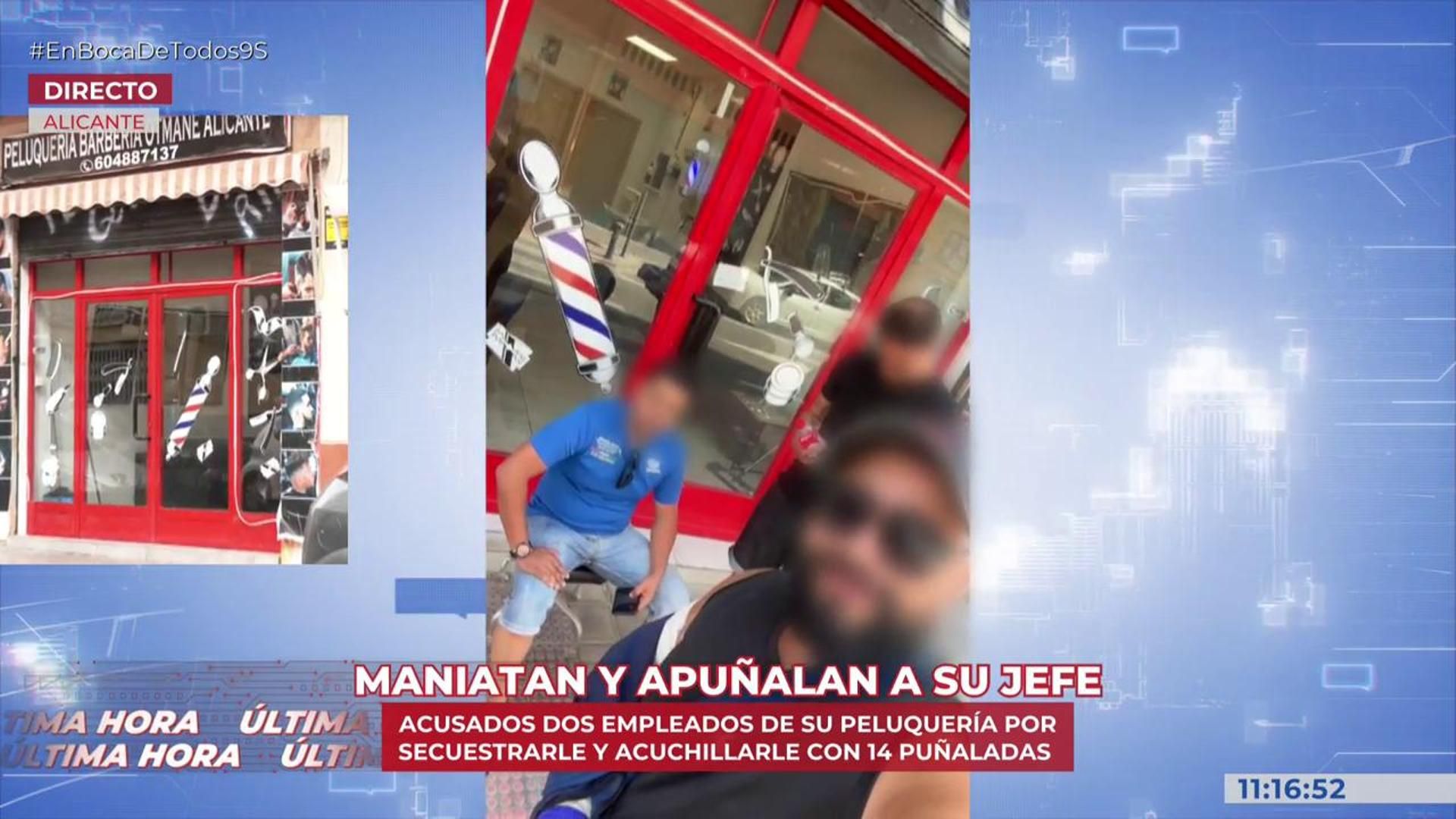 El jefe y los dos trabajadores del local