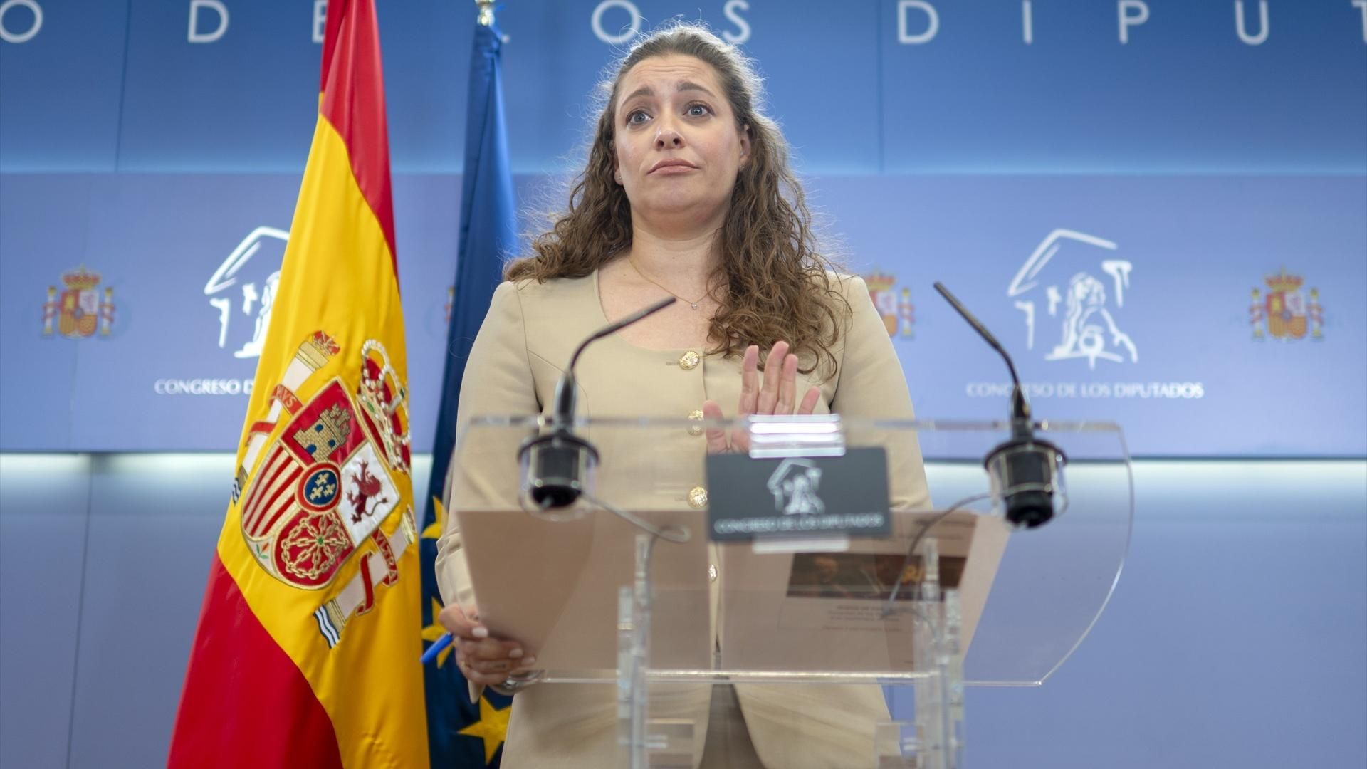 EuropaPress 6929514 portavoz pp congreso ester munoz rueda prensa posterior junta portavoces