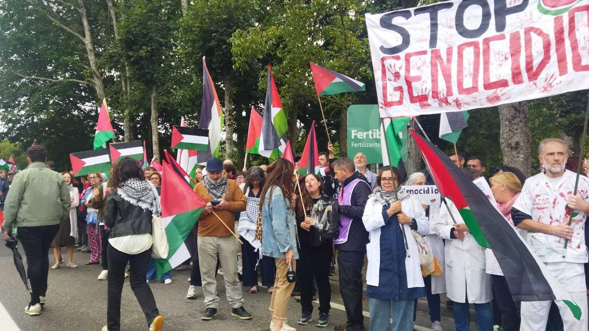La protesta propalestina en La Vuelta.