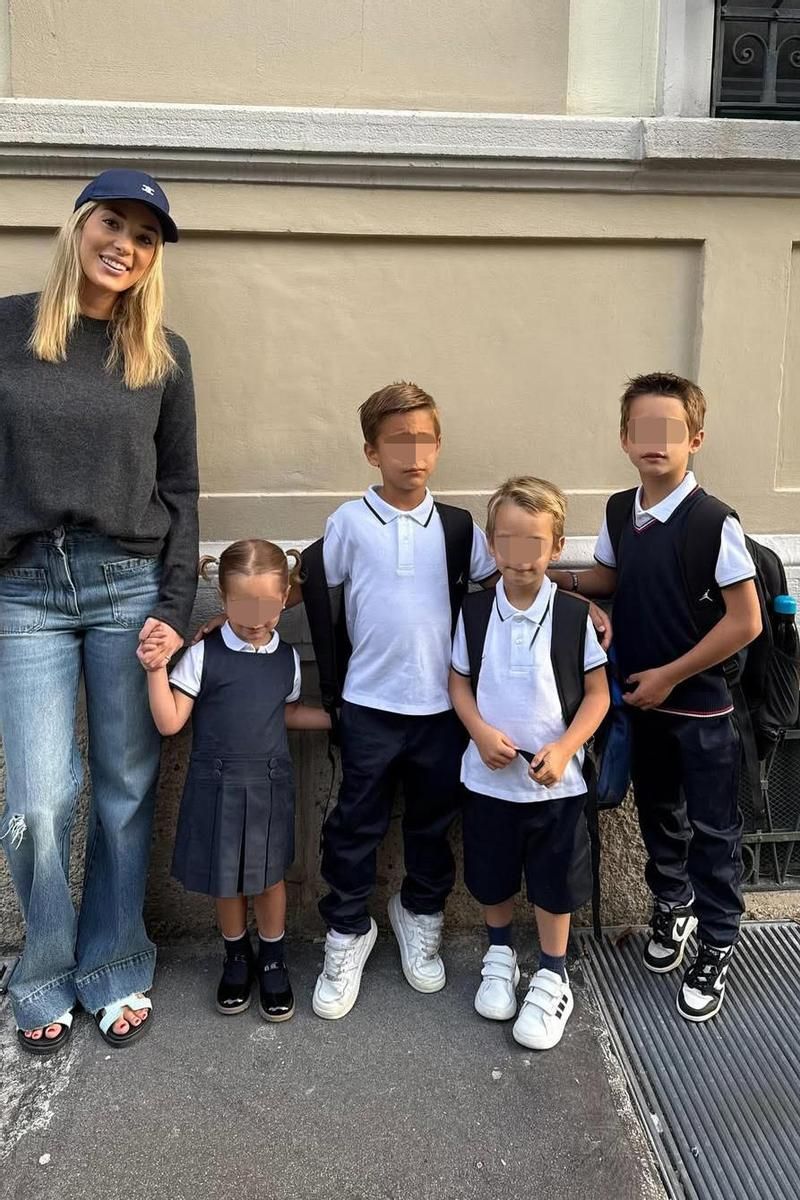 La vuelta al cole de los cuatro hijos de Álvaro Morata y Alice Campello