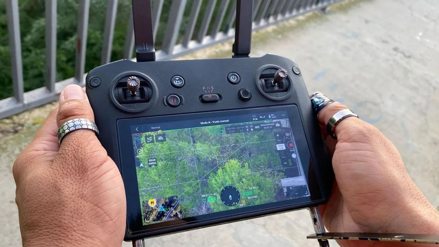 Pilotando un dron