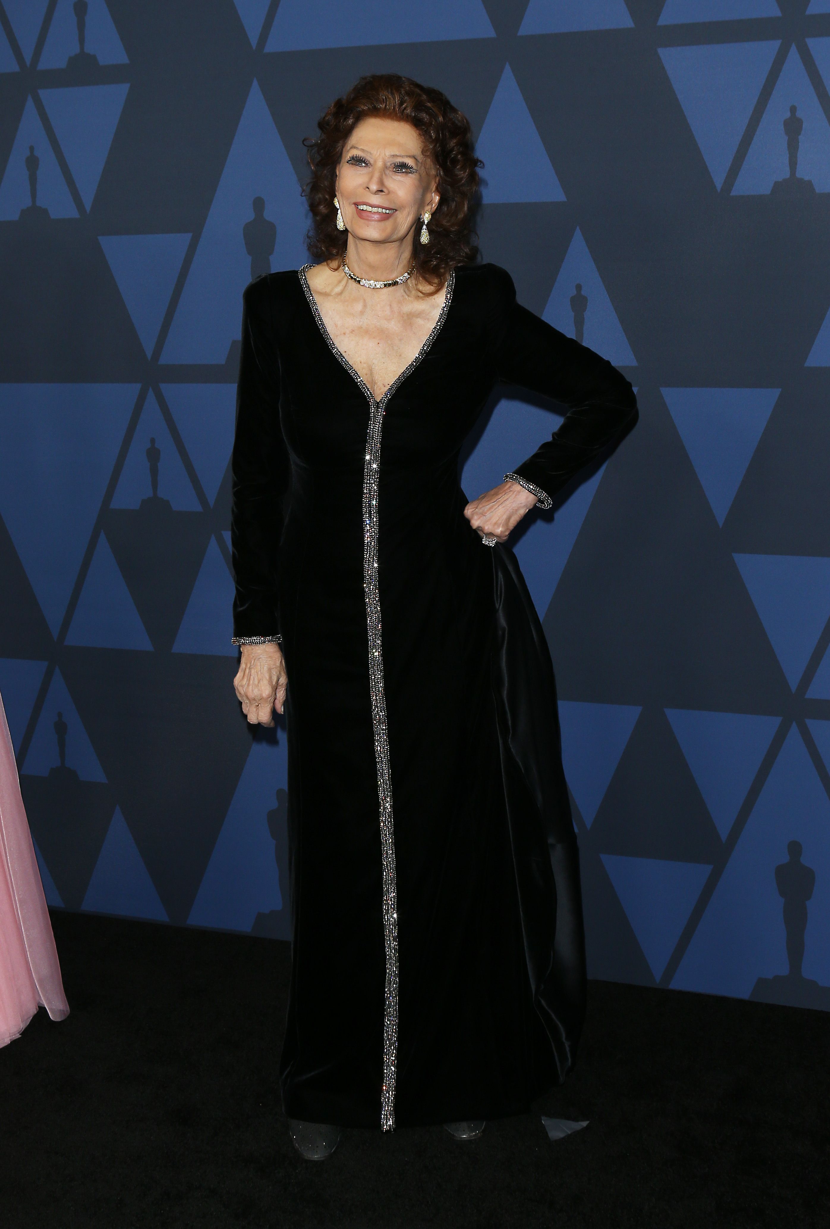 Sofía Loren en los Governors Awards de 2019
