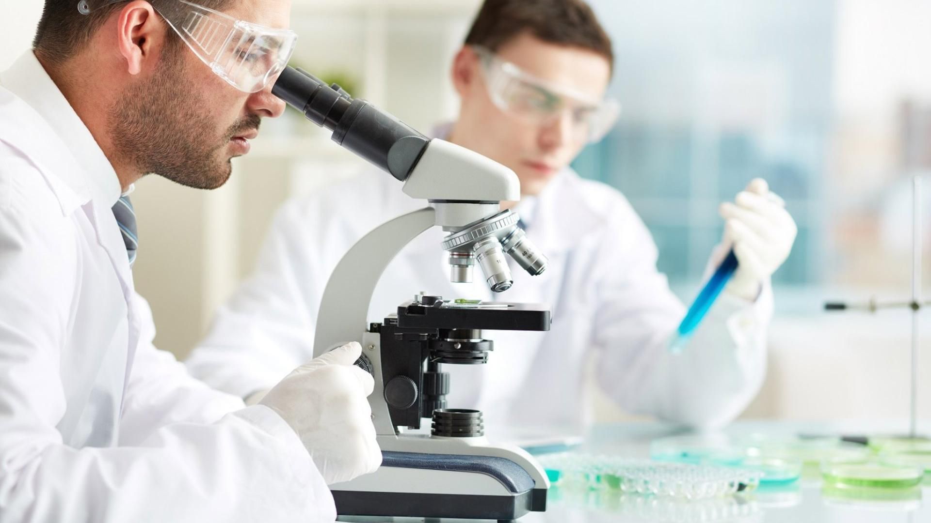 Trabajadores en un laboratorio