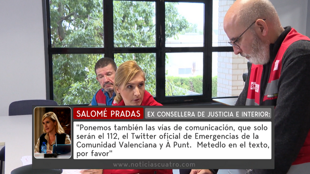 Los audios complican la situación de Salomé Pradas: la exconsejera de Emergencias sí que dio instrucciones en la DANA