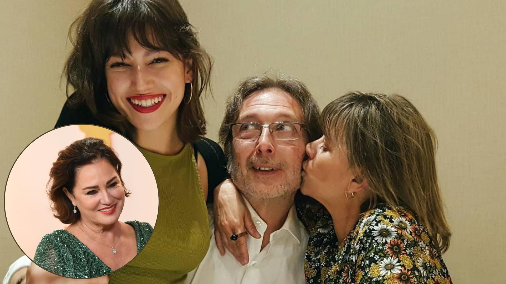 Úrsula Corberó, con sus padres y, abajo a la izquierda, Florencia Bas, la madre de Chino Darín Úrsula Corberó, con sus padres y, abajo a la izquierda, Florencia Bas, la madre de Chino Darín