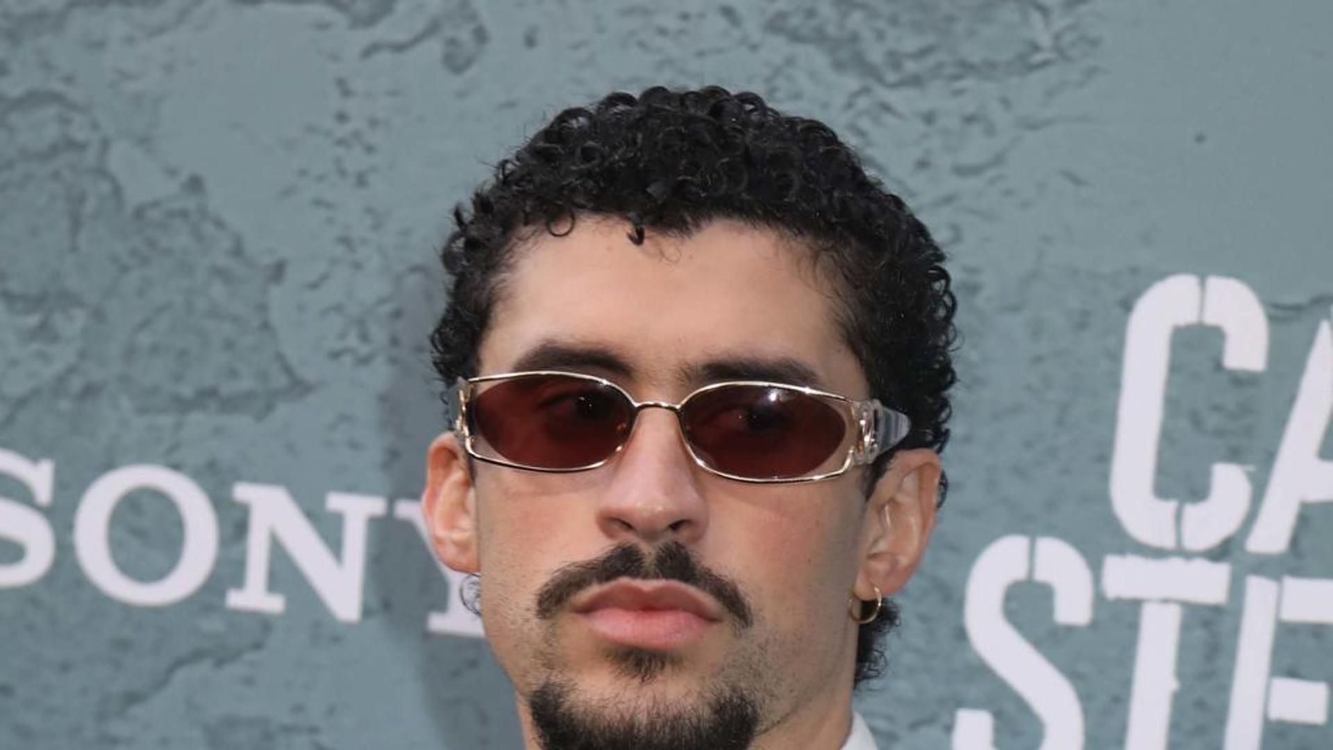 August 26, 2025, New York, New York, USA: Actor/rapper BENITO MARTINEZ OCASIO aka BAD BUNNY seen at the New York premiere of Caught Stealing held at Regal Union Square.