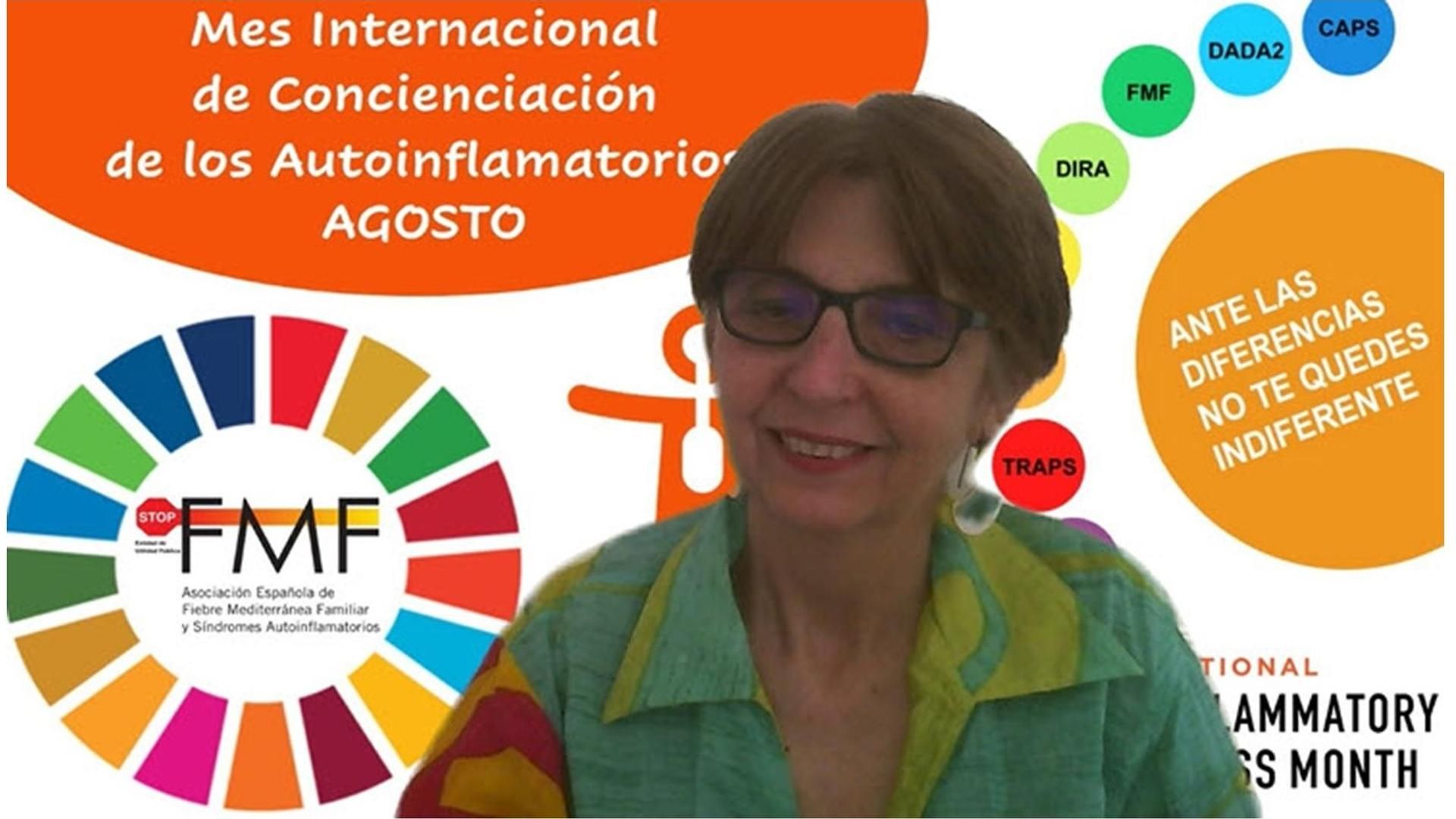 Cuca, presidenta de la Asociación Española de Fiebre Mediterránea Familiar y Síndromes Autoinflamatorios (Stop FMF)
