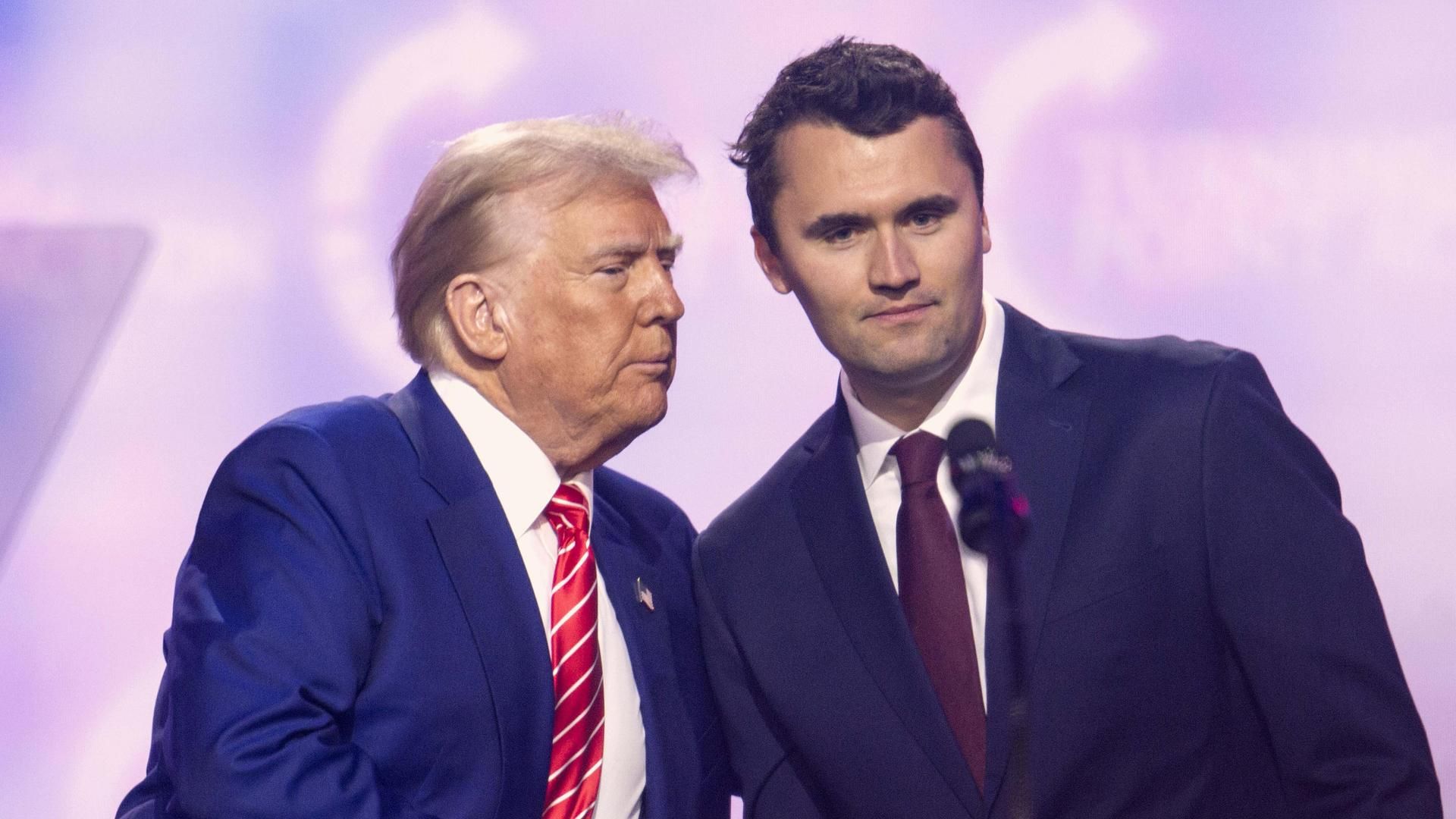 Donald Trump y Charlie Kirk