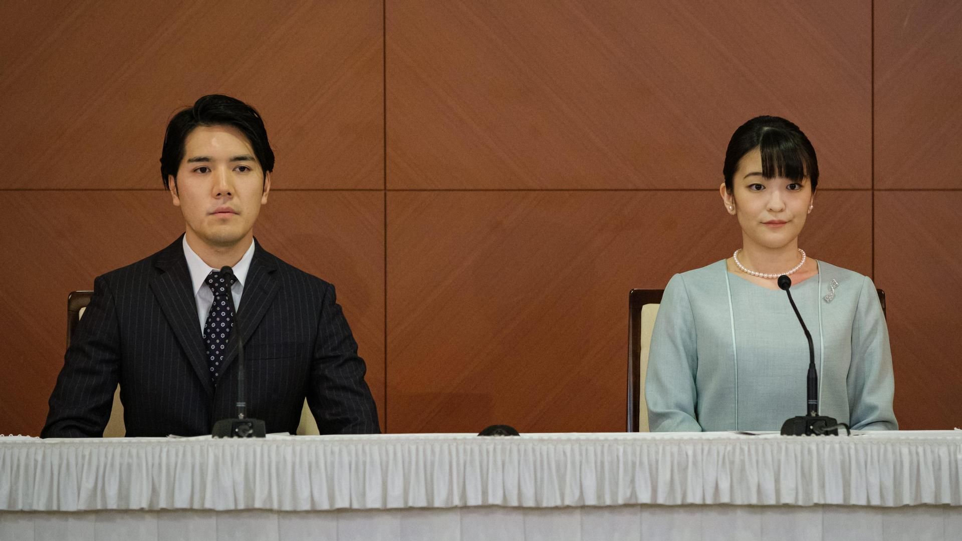 La princesa Mako de Japón y su marido Kei Komuro