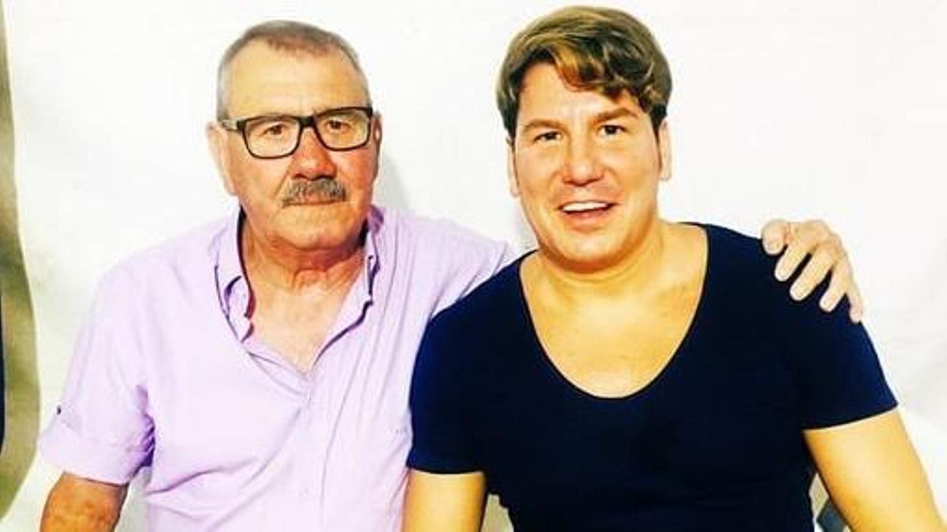 Lucas Gonzázlez y su padre