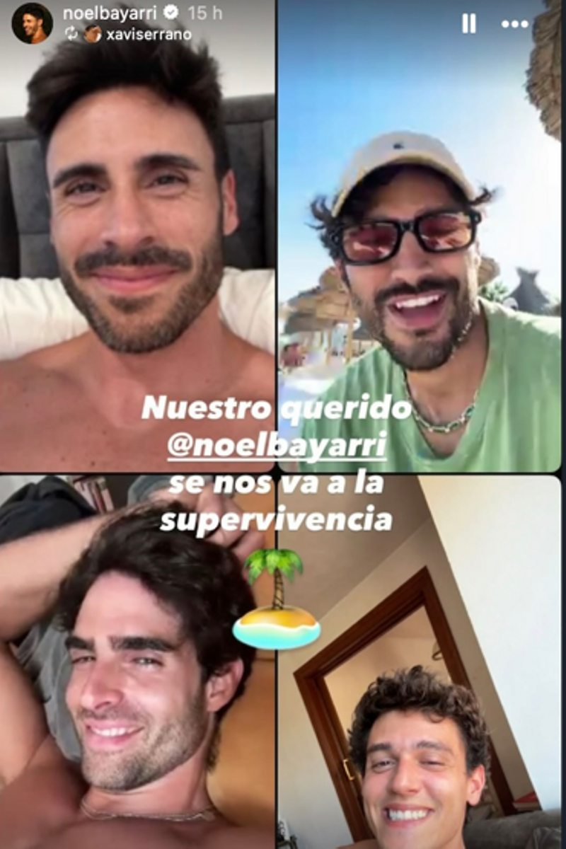 Noel Bayarri, junto con algunos de sus amigos famosos e influencers