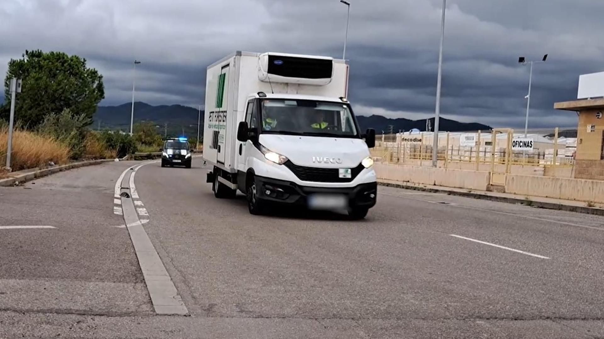 Detenido un camionero que intentó darse a la fuga con tonelada y media de hachís en Castellón