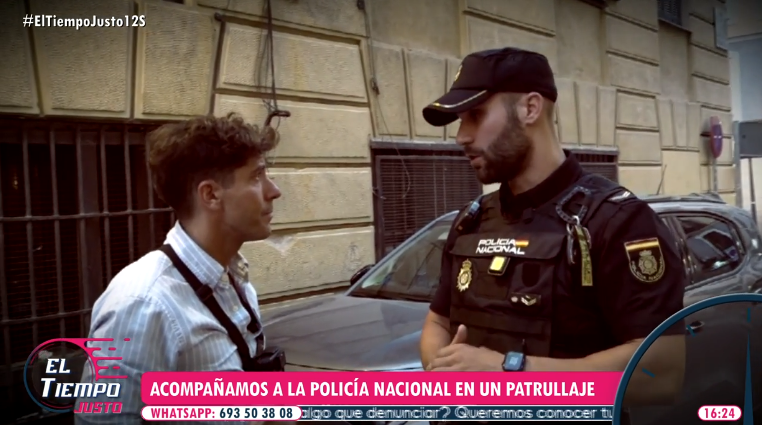 'El tiempo justo' se adentra en un patrullaje de la Policía Nacional y presencia un altercado en el barrio de Lavapiés: "Ha sido un momento de nerviosismo"