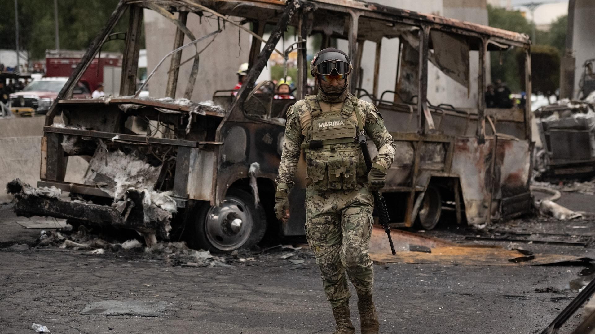 Explosión de un camión en México