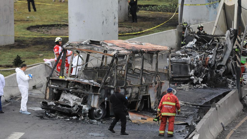 Explosión de un camión en México
