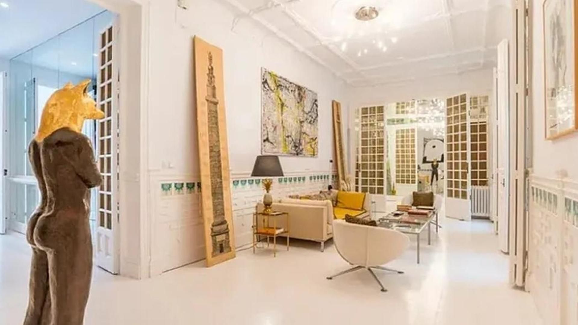 Interior del piso que vende Nacho Duato en Madrid