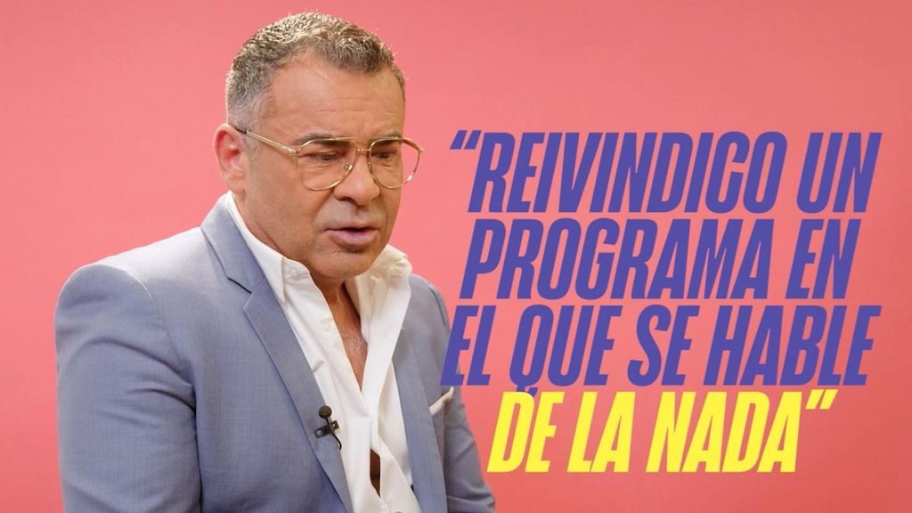 Jorge Javier sale en defensa de Sálvame: "Reivindico un programa en el que no se hable de nada"