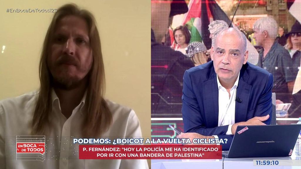 Nacho Abad, contra Pablo Fernández por las protestas propalestinas en la Vuelta: "Estáis poniendo en riesgo la vida de los deportistas"